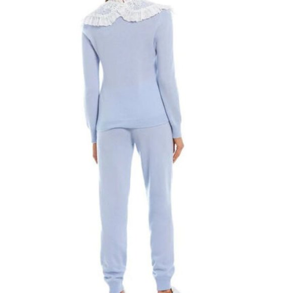 Antonio Melani Soft Blue Luxury Collection Cashmere Coordinating Joggers Size XL - Picture 2 of 2